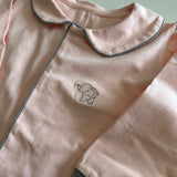 Babygrow Rosa Claro com Cinza