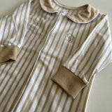 Babygrow Riscas Branco e Bege