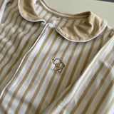 Babygrow Riscas Branco e Bege