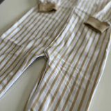 Babygrow Riscas Branco e Bege
