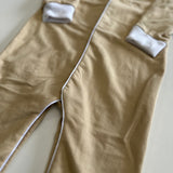 Babygrow Creme com Branco