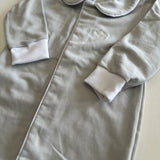 Babygrow Cinza com Branco