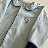 Babygrow Azul Claro com Azul Escuro