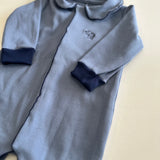 Babygrow Azul com Azul Escuro