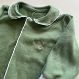 Babygrow Verde com Branco